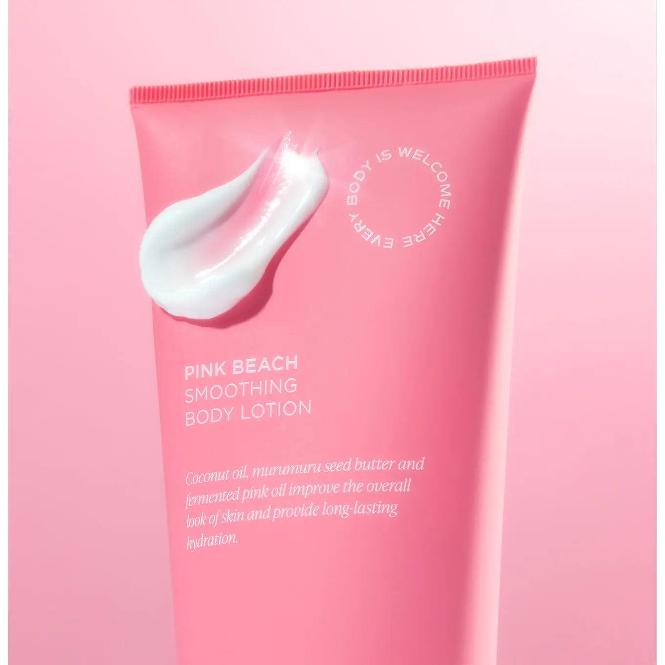 Pink Beach Body Lotion – Nourishing Lotion with Coconut Oil, Murumuru Seed Butter & Allantoin
