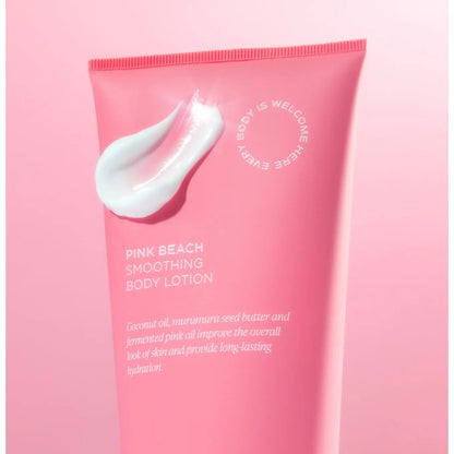 Pink Beach Body Lotion – Nourishing Lotion with Coconut Oil, Murumuru Seed Butter & Allantoin